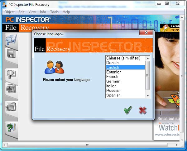 Jalankan PC Inspector File Recovery